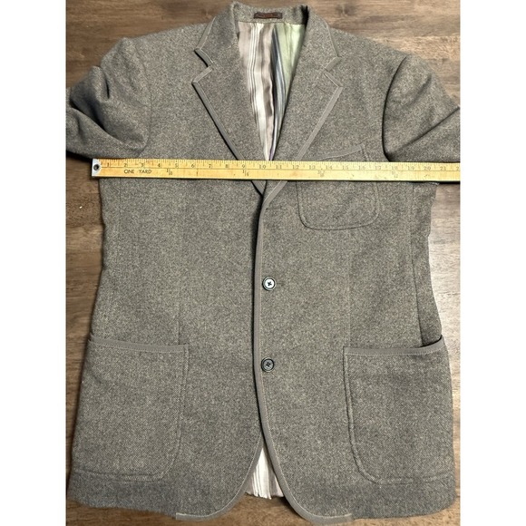 Etro Milano Men’s Briseide Blazer Jacket Brown Angora Cashmere Lana Sz 50 - Picture 10 of 14